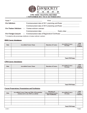 Trainee Solicitor Diary Example  Form