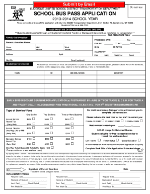 Egusd Transportation  Form