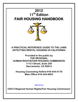 Fair Housing Handbook Sacramento Ca Form