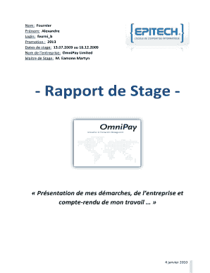 Stage Epitech  Form