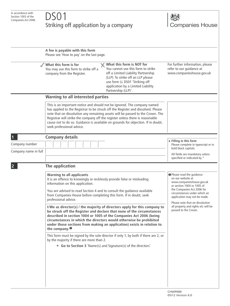 Get and Sign Ds01 Online 2012 Form