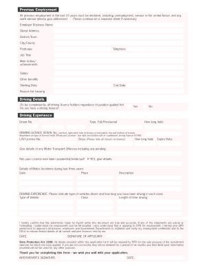 Dpd Form