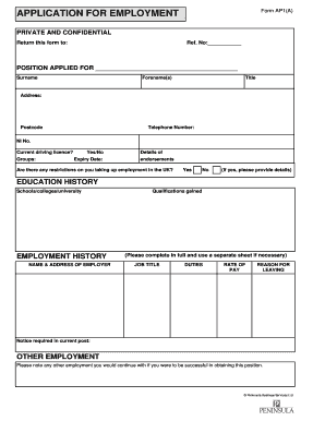 Application Form PDF