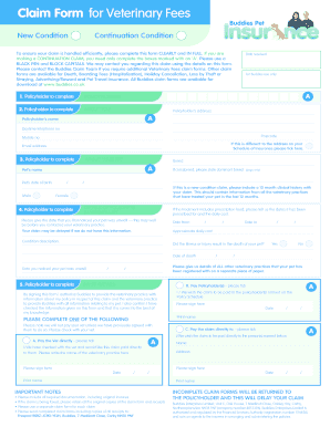 Buddies Claim Form