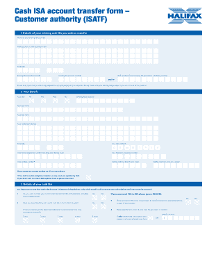 Halifax Isa Transfer Form