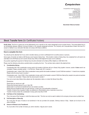 Transfer on Death Stock Form Computershare