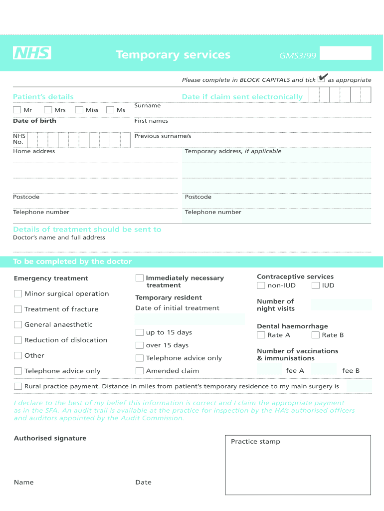 Gms1 Form Download