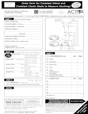 Activa Made to Measure Form