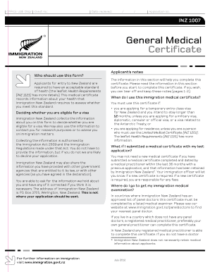 Inz 1007 Form