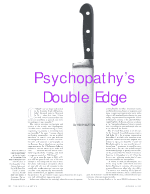 The Wisdom of Psychopaths Read Online  Form
