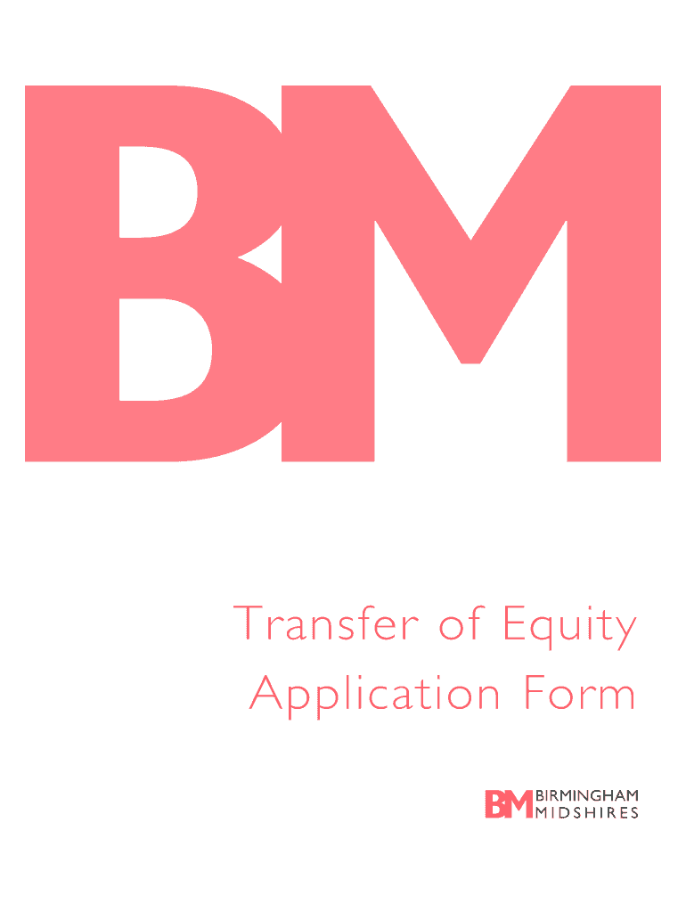  Transfer of Equity with Birmingham Midshires Form 2012-2024