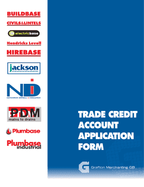 Buildbase Credit Account Form