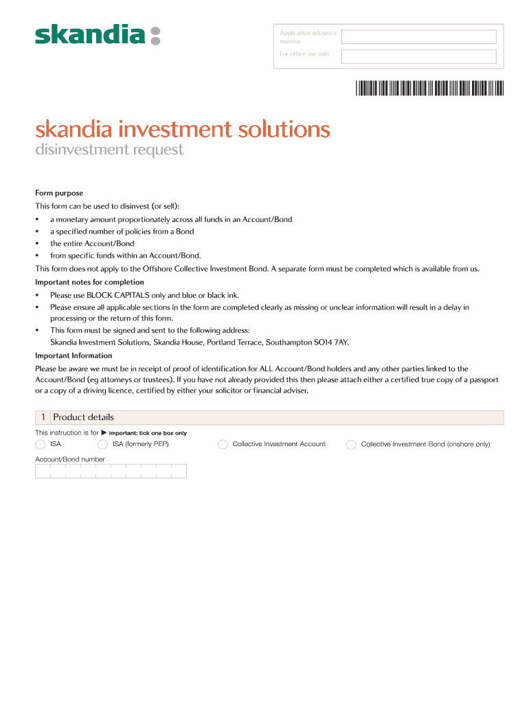  Skandia Disinvestment Request 2009-2024