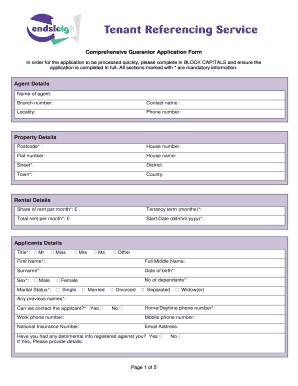 Guarantor Formnfor Teachers