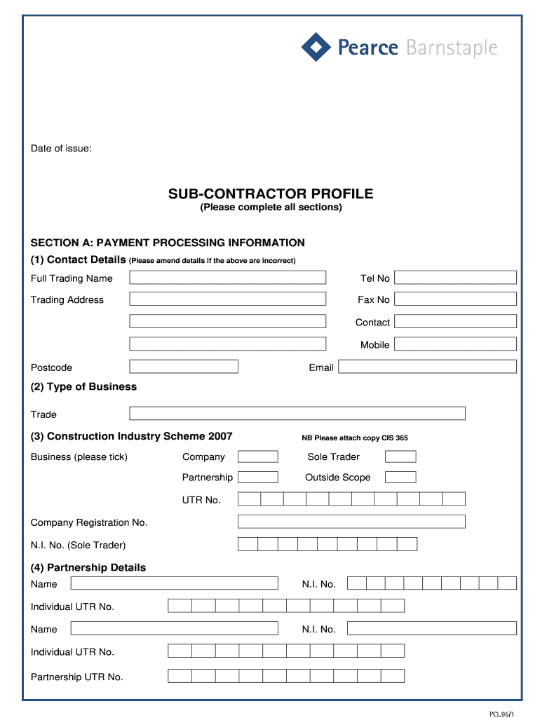  Pcl Form 2009