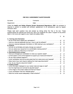 Dse Assessment Form