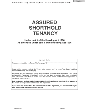 Assured Shorthold Tenancy Agreement Credit Check Services Credit Check Services Co  Form