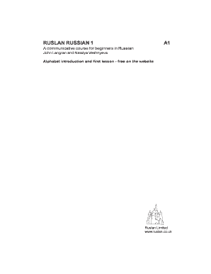 Ruslan Russian 1 PDF  Form