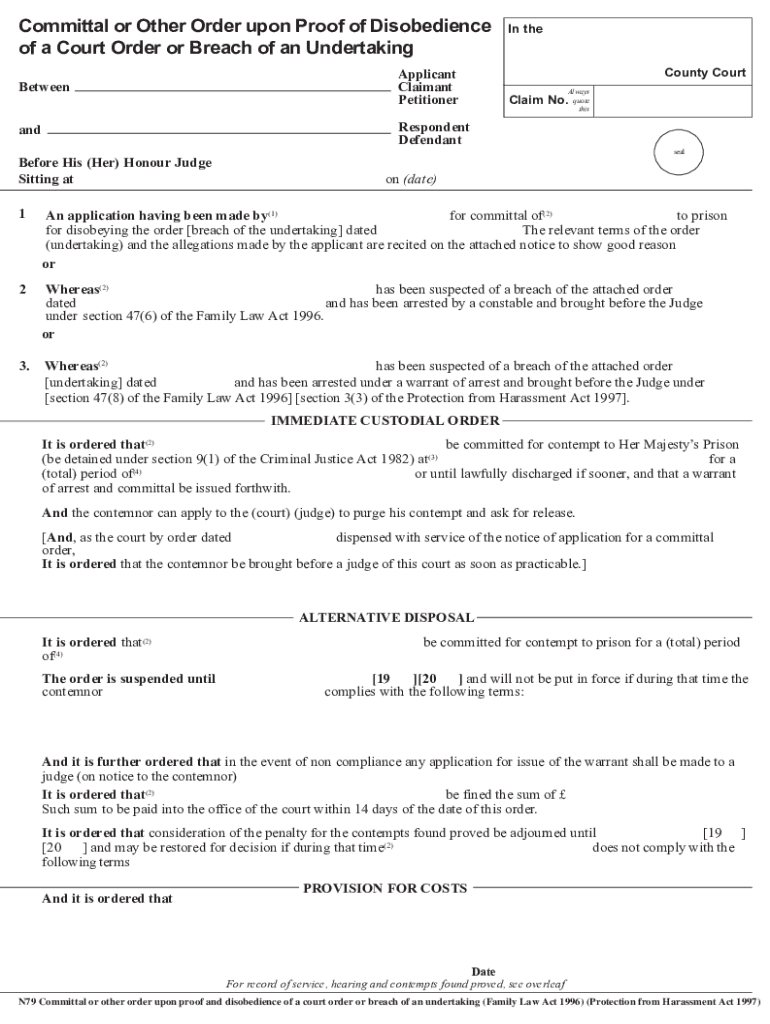 N79 Form