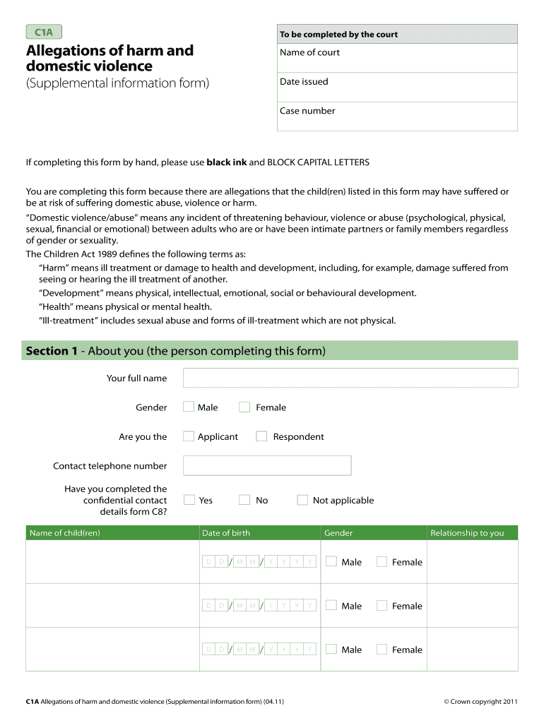 C1a Form