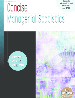 Managerial Statistics PDF  Form