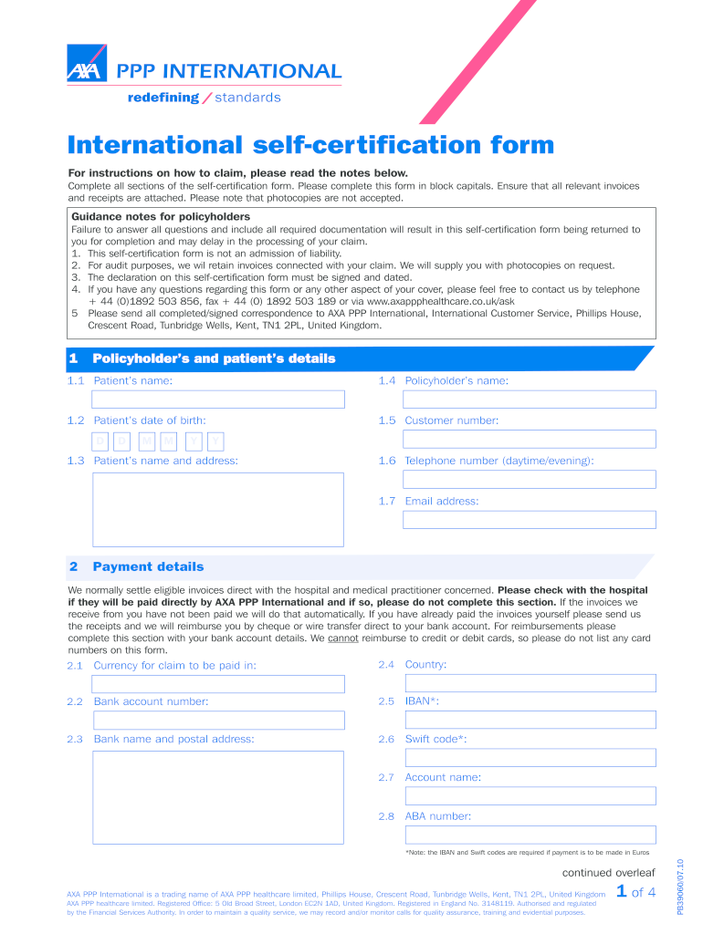 Axa Dental Claim Form Uk