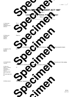 L&amp;T71A Landlord&amp;#39;s Offer Notice Private Contract Oyez  Form