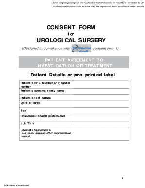 Icu Consent Form PDF