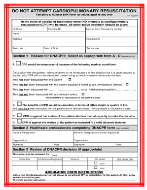 Airedale Nhs Dnr Forms V12 May