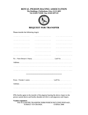 Rpra Transfers  Form