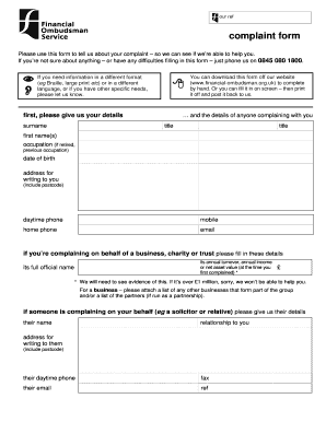 Ombudsman Complaint  Form