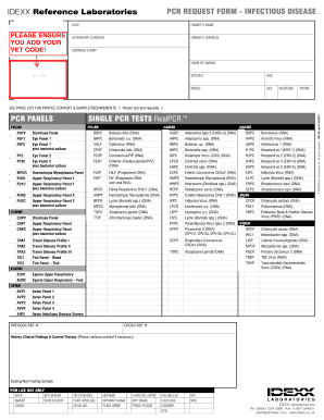 Idexx Submission Form