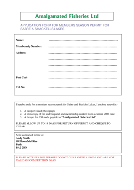 Amalgamated Security Application Form for Females