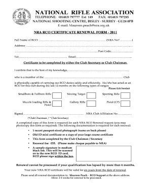 Nra Application Printable Form