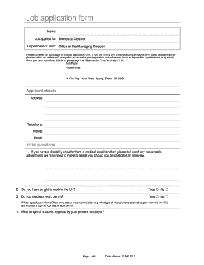 Uk Jobs Online  Form