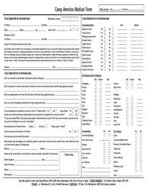 Camp America Application Form Images