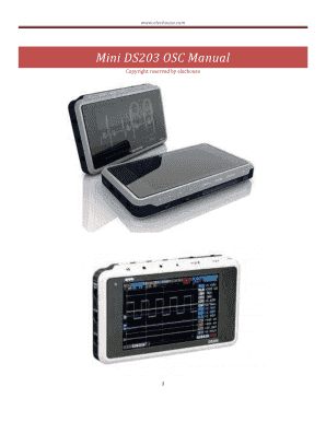 Ds203 Oscilloscope Manual  Form