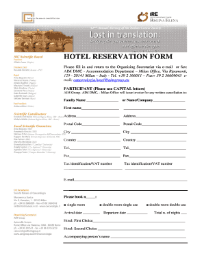 Reservation Form