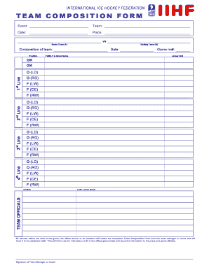 TEAM COMPOSITION FORM