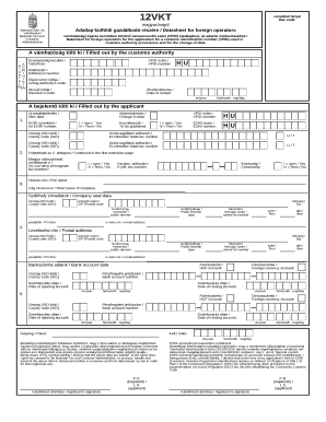 National Tax and Customs Administration of Hungary List of  Form