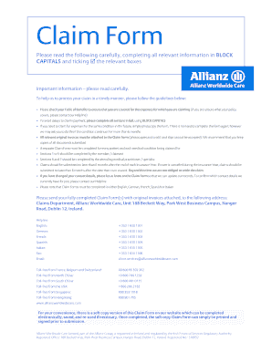 Crew Medical Claim Form Pantaenius