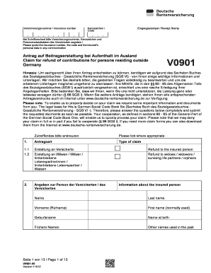 Kennzeichen V0901  Form