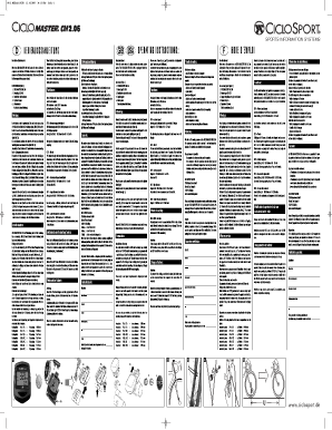 Ciclomaster Cm 205  Form