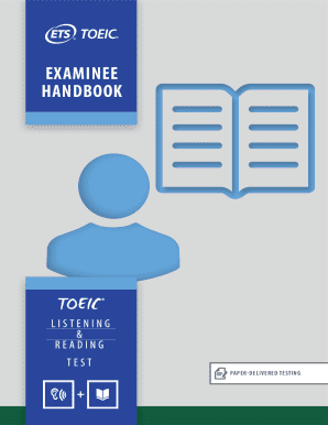 Toeic Answer Sheet PDF  Form