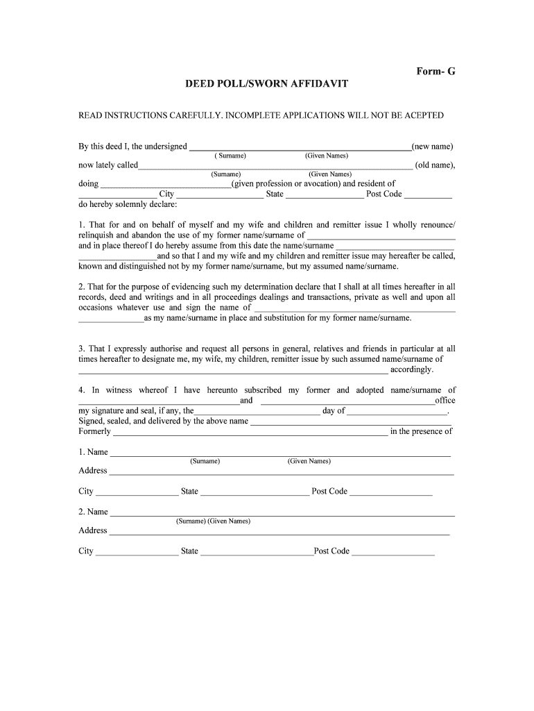 Annexure E Sample Filled Form