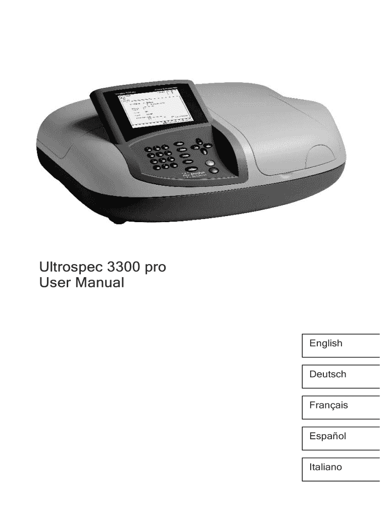 3300 Pro Manual  Form