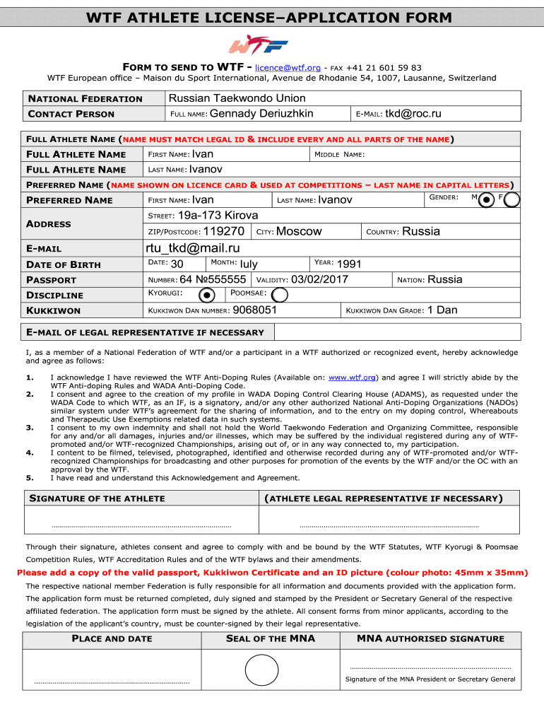 travel agents licence application form