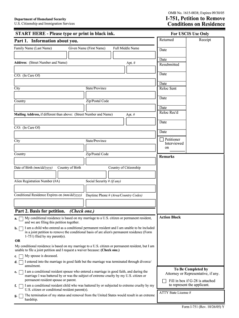  Version of Form L 751 2019