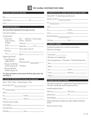 Trf Global Contribution Form