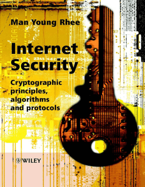 Man Young Rhee Internet Security Cryptographic Principles  Form